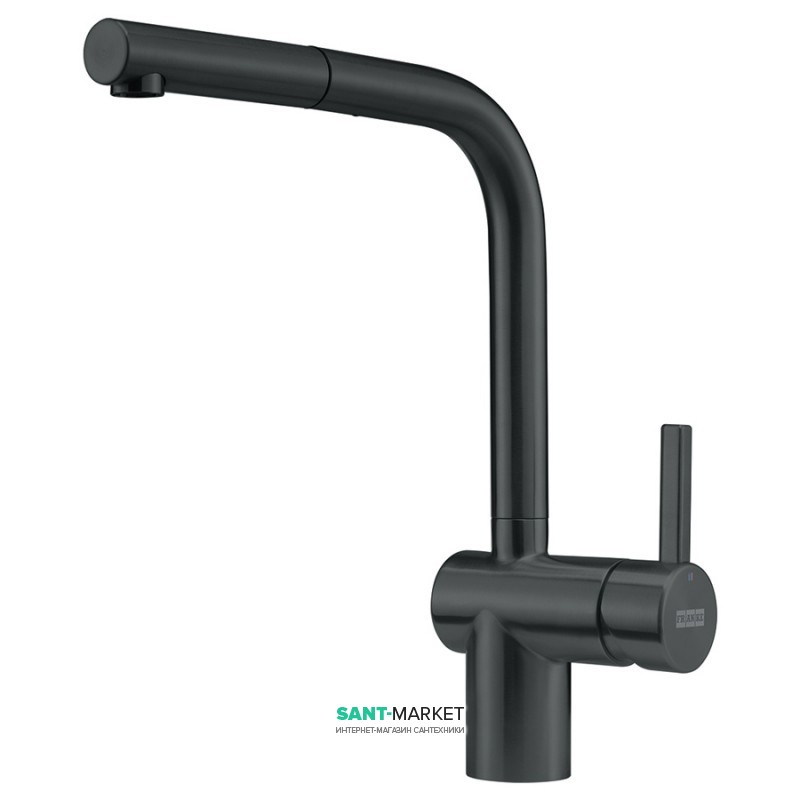 Змішувач для кухні Franke Atlas Neo Pull Out змішувач з виносним зливом нержавіюча сталь чорний 115.0550.427