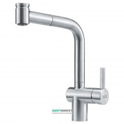 Смеситель для кухни Franke Atlas Neo Pull Out Spray однорычажный с выносным изливом нержавеющая сталь 115.0521.441