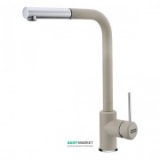 Смеситель для кухни Franke Sirius однорычажный с выносным изливом латунь покрытие Fragranite хром/сахара 115.0476.821