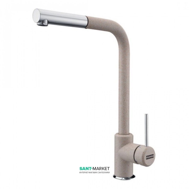 Змішувач для кухні Franke Sirius змішувач з виносним зливом латунь покриття Fragranite хром / бежевий 115.0476.822