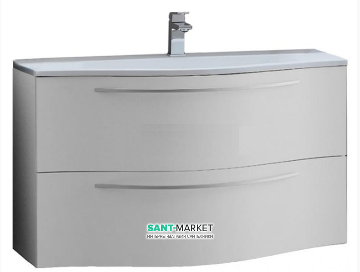 Тумба с раковиной Kolpa-san Nayra OUN 100 WH подвесная белый 507352