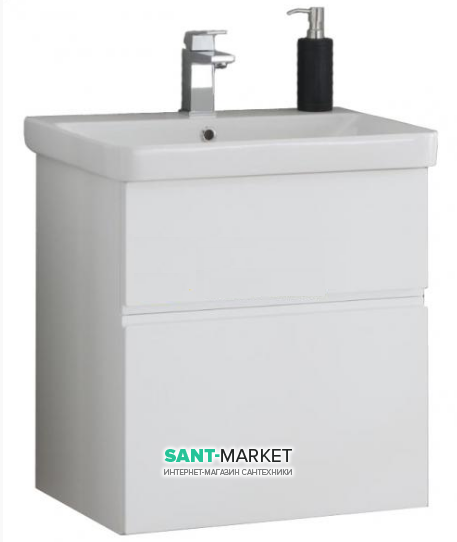 Тумба з раковиною Kolpa-san Oxana OUO 60 WH підвісна білий 507161