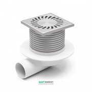 Сливной трап с сухим сифоном MCH Neptun с горизонтальным выпуском DN 50 нержавеющая сталь 425 NXL