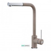 Змішувач для кухні Franke Sirius змішувач з виносним зливом латунь покриття Fragranite хром / мигдаль 115.0476.828