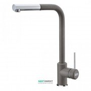 Смеситель для кухни Franke Sirius однорычажный с выносным изливом латунь покрытие Fragranite хром/шторм 115.0476.829
