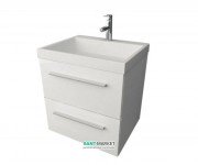 Тумба с раковиной Kolpa-san Jolie 60 подвесная белый 521518