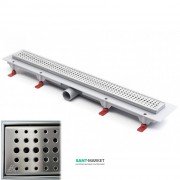 Жолоб водостічний МСН 1050 мм з горизонтальним фланцем і матовою гратами Бейзік CH 1050/50 BN 1