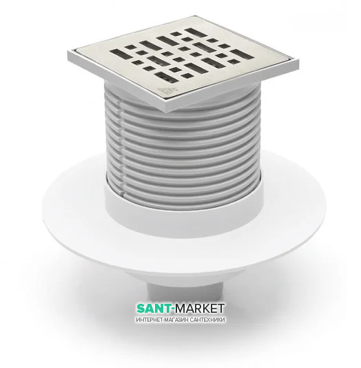 Зливний трап з гідрозатворів MCH з вертикальним випуском DN 50 білий G 414 L