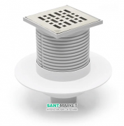 Сливной трап с гидрозатвором  MCH с вертикальным выпуском DN 50 белый G 414 L