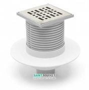 Сливной трап с гидрозатвором  MCH с вертикальным выпуском DN 50 белый G 414 L