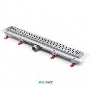 Желоб водосточный МСН 1050 мм с горизонтальным фланцем и матовой решеткой Медиум CH 1050/50 MN 1