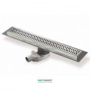 Желоб водосточный МСН 650 мм с горизонтальным фланцем и матовой решеткой Гармония CH N 650 H 1