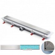 Жолоб водостічний МСН 850 мм з горизонтальним фланцем і матовою гратами Класик CH 850/50 KN 1