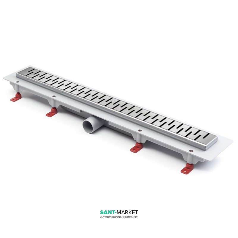 Жолоб водостічний МСН 950 мм з горизонтальним фланцем і матовою гратами Медіум CH 950/50 MN 1