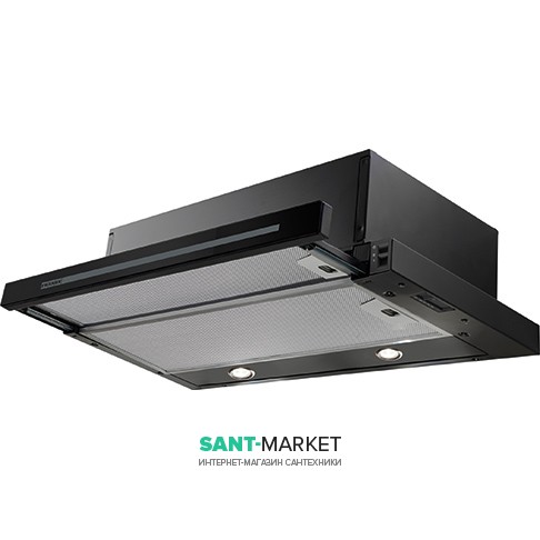 Вытяжка для кухни встраиваемая Franke Smart Telescopic FSM 601 BK/GL нержавеющая сталь/черное стекло 315.0489.958
