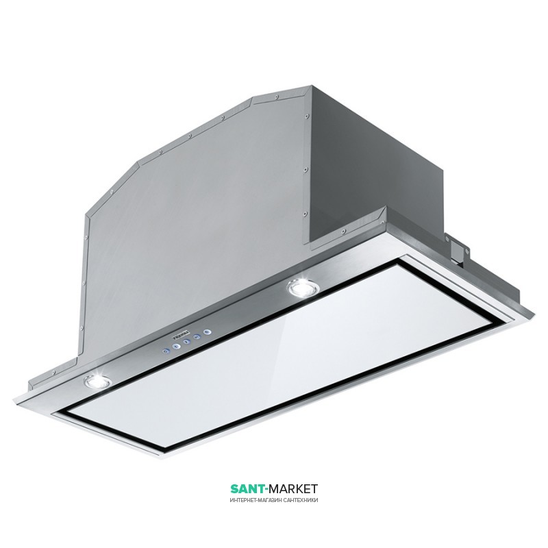 Вытяжка для кухни встраиваемая Franke Inca Plus FBI 737 XS/WH нержавеющая сталь/белое стекло 305.0528.841