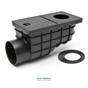 Дощоприймач MCH з горизонтальним випуском поліпропілен чорний 325 G