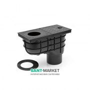 Дощоприймач MCH з вертикальним випуском поліпропілен чорний 325 E