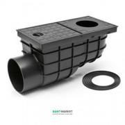 Дощоприймач MCH з горизонтальним випуском поліпропілен чорний 325 G