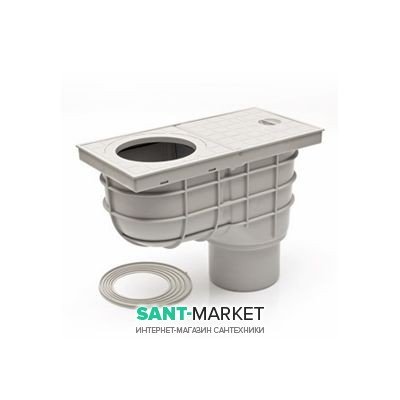 Дождеприемник MCH с вертикальным выпуском полипропилен серый 325 Es