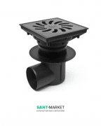 Вуличний трап MCH з бічним зливом D 110 решітка чавун чорний 429 S