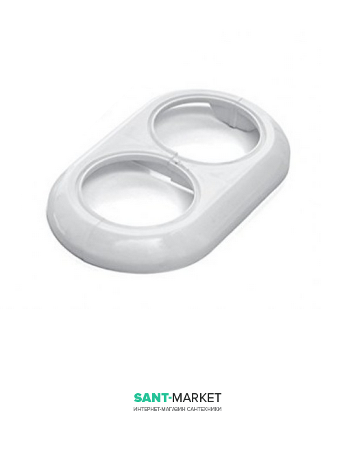 Декоративная рамка для двух колец MCH разборная белый KB 2000