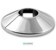 Декоративное кольцо MCH для обрамления вывода трубы со стены хром KCH 1016