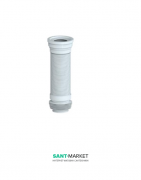 Гофра для унітазу MCH 550 мм пластик білий Т550