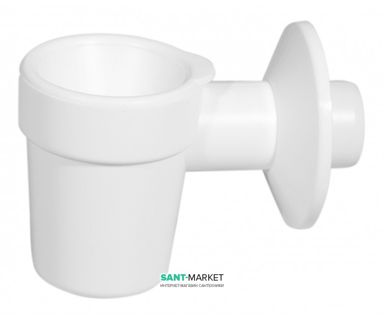 Сифон для дренажу та збору конденсату MCH з лійкою поліпропілен білий CH-517-1