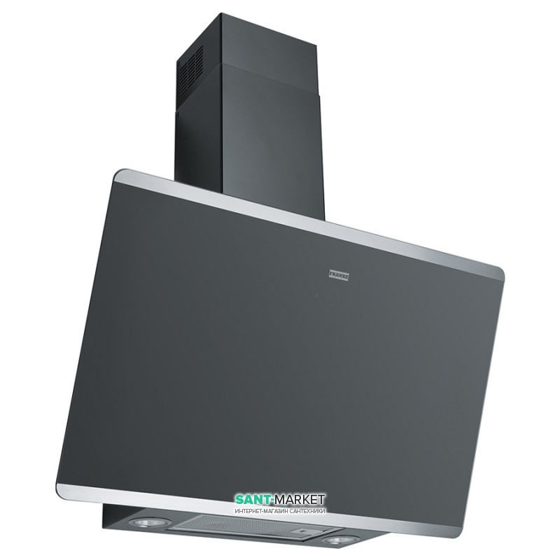 Витяжка для кухні настінний Franke Evo Plus FPJ 705 V BK / SS чорне скло 330.0528.069