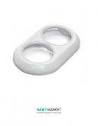 Декоративная рамка для двух колец MCH разборная белый KB 2000