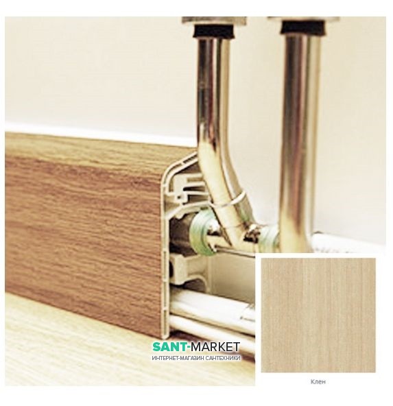 Плинтус для прокладки труб MCH пластик клен FT511