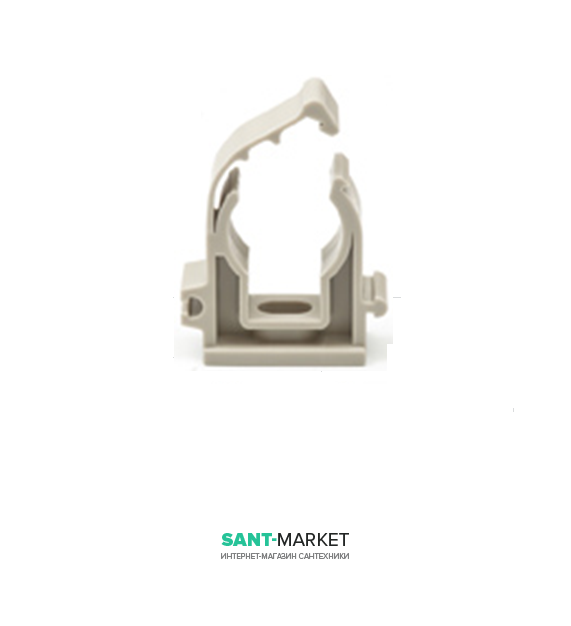 Клипса для крепления пластиковой трубы MCH 20 мм с застёжкой 1K020P