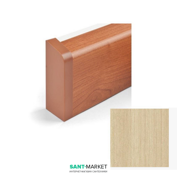 Левая заглушка плинтуса для прокладки труб MCH пластик клен FT505A