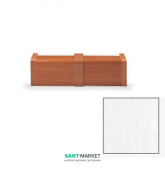 Рядовой соединитель плинтуса для прокладки труб MCH пластик белый FT504