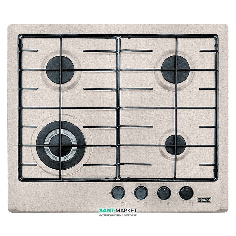 Варильна поверхня газова Franke Smart FHM 604 3G TC OA E бежевий 106.0037.674