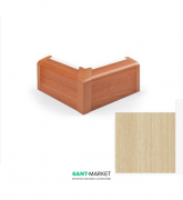 Внешний угол плинтуса для прокладки труб MCH пластик клен FT503A