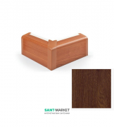 Внешний угол плинтуса для прокладки труб MCH пластик дуб FT503D