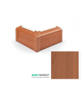 Внешний угол плинтуса для прокладки труб MCH пластик вишня FT503E