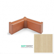 Внутренний угол плинтуса для прокладки труб MCH пластик клен FT502A
