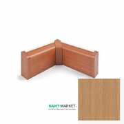 Внутренний угол плинтуса для прокладки труб MCH пластик бук FT502B