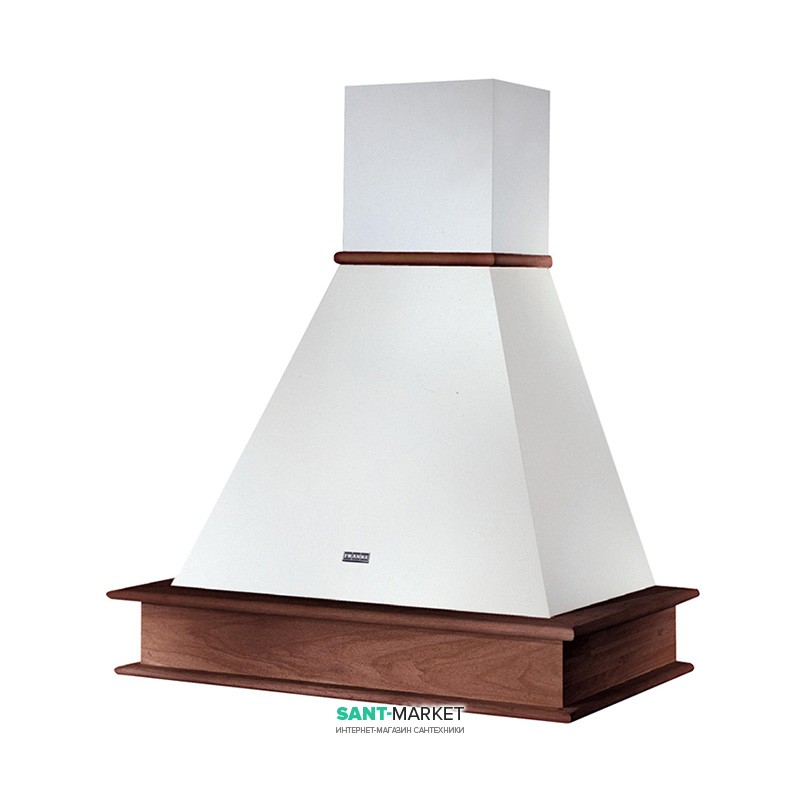 Витяжка для кухні пристінна Franke Country Londra FCL 602L / FCL 602 / FCL 602 LED0 білий / рамка дерево 110.0017.957