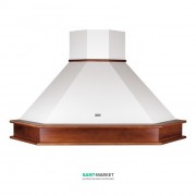 Вытяжка для кухни угловая Franke Country Corner FCC 902L/FCC 902/FCC 902 LED0 белый/рамка дерево 110.0017.968