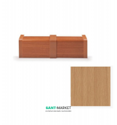 Рядовий з'єднувач плінтуса для прокладки труб MCH пластик бук FT504B