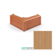 Внешний угол плинтуса для прокладки труб MCH пластик бук FT503B