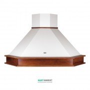 Вытяжка для кухни угловая Franke Country Corner FCC 902L/FCC 902/FCC 902 LED0 белый/рамка дерево 110.0017.968