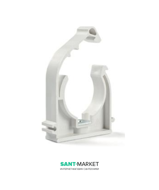 Клипса для крепления стальной и медной трубы MCH 28 мм с застежкой и стальной гайкой Z1K028B