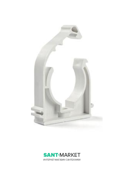 Клипса для крепления стальной и медной трубы MCH 28 мм с застежкой 1K028B