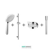 Душевой гарнитур Jika Cubito-N с ручным душем и мыльницей хром H3651X00044731