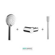 Душевой набор Jika Cubito-N с держателем и шлангом хром H3651X00043621